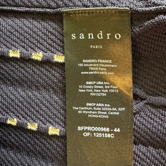 Sandro, Women’s dress, Size S, Navy blue. - Picture 13 of 15